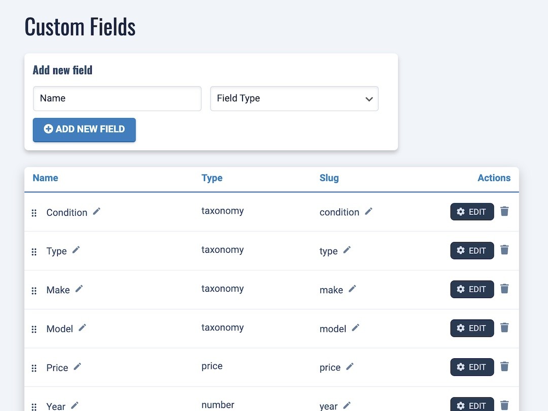 Custom Fields Designed to Meet Any Requirement